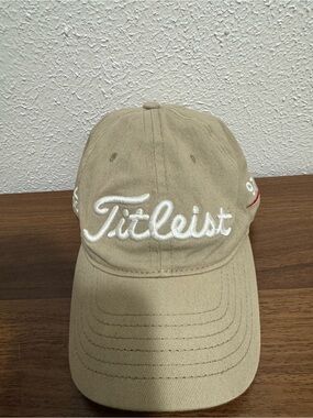 Titleist Tan Golf Cap with White Script